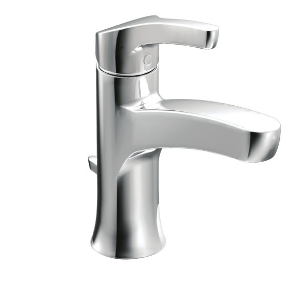 WSL84533 Moen Zarina Single Hole Bathroom Faucet with Drain Assembly & Reviews | Wayfair